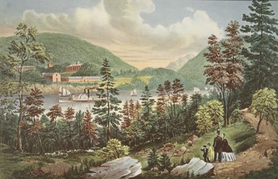 U.S. Military Academy - West Point, from the opposite Shore by American School